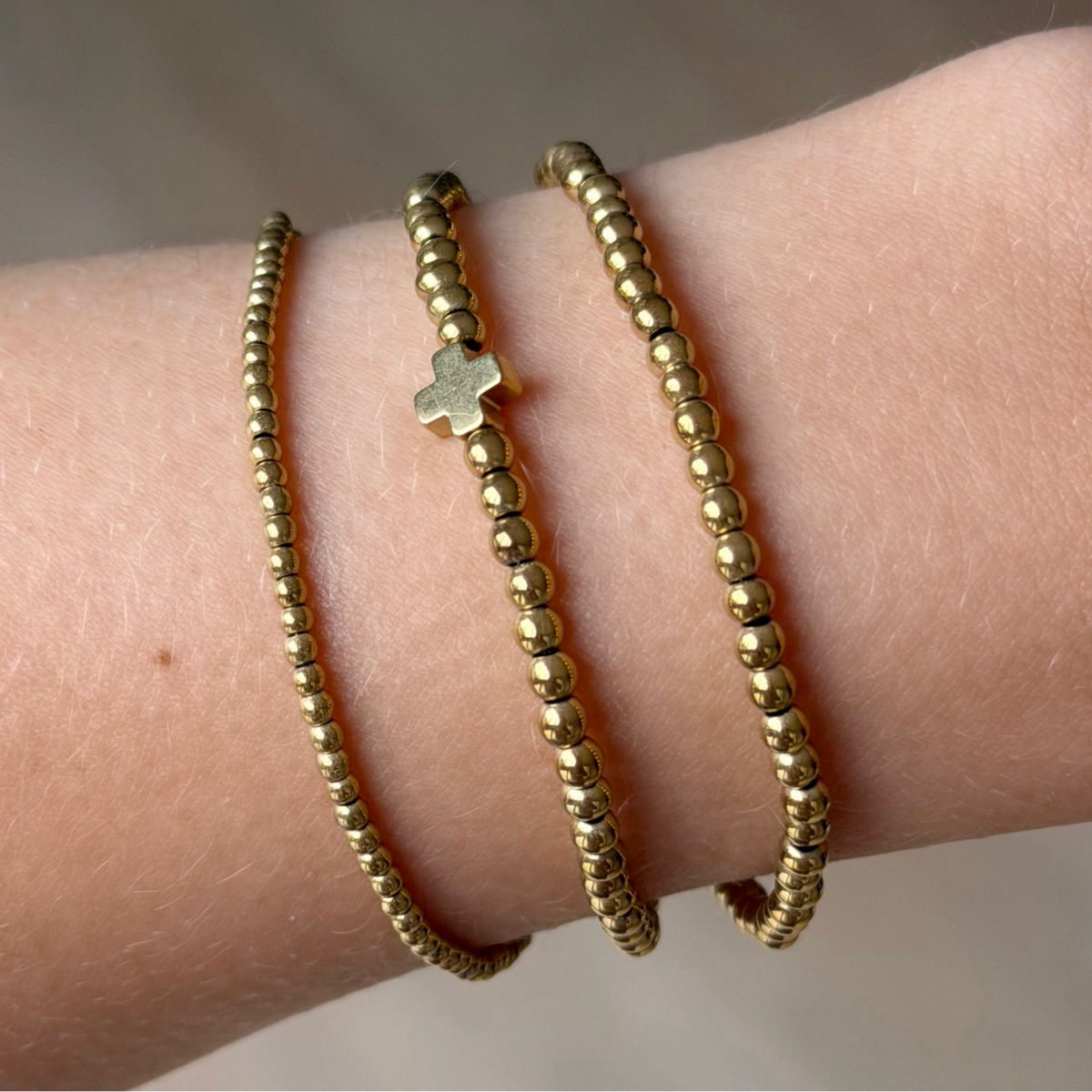 Faith Glow Beaded Bracelet 3 Piece Set - EVRYJEWELS
