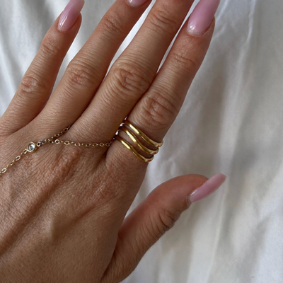 Triple Link Ring - EVRYJEWELS