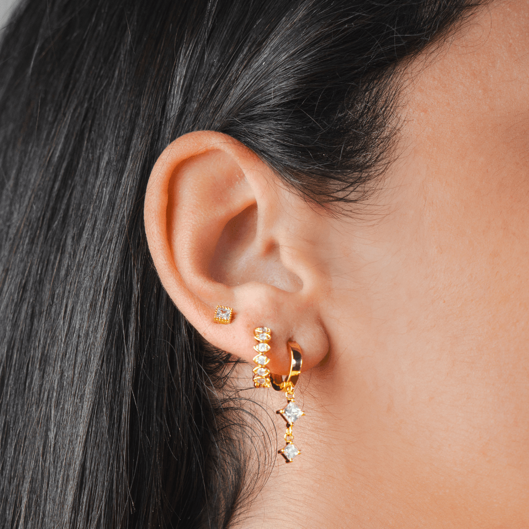 Set In Stone Earrings - EVRYJEWELS