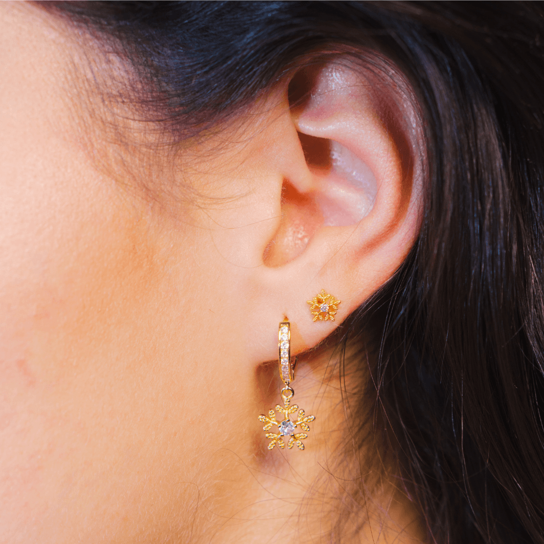 Snowflake Earrings - EVRYJEWELS