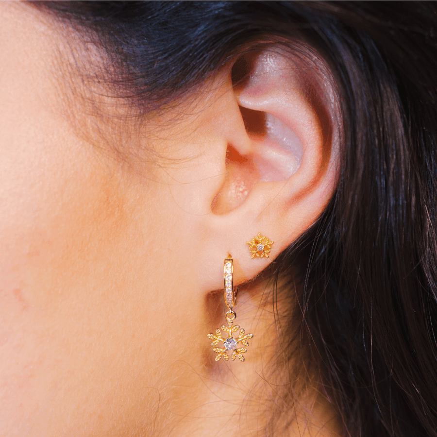 Snowflake Earrings - EVRYJEWELS