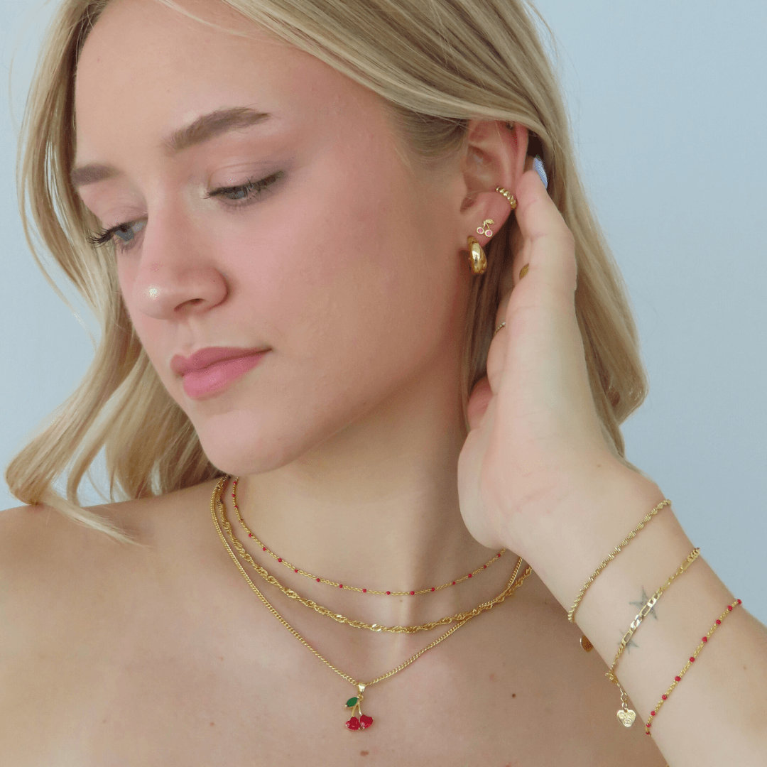 Sweet Cherry Earrings - EVRYJEWELS