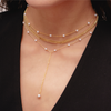 Sweet Pearl Lariat Necklace - EVRYJEWELS