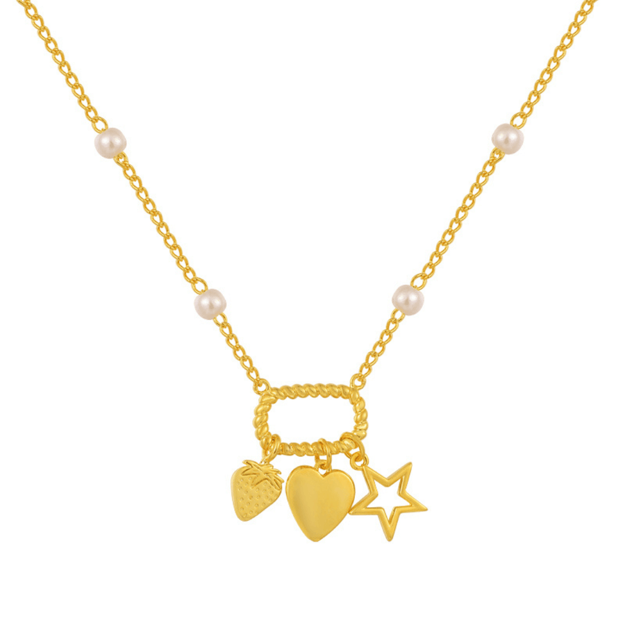 Sweet Strawberry Necklace - EVRYJEWELS