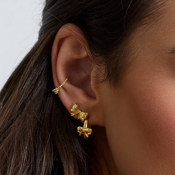 Ribbon Club Bundle: 3 Piece Earring and Cuff Bundle - EVRYJEWELS