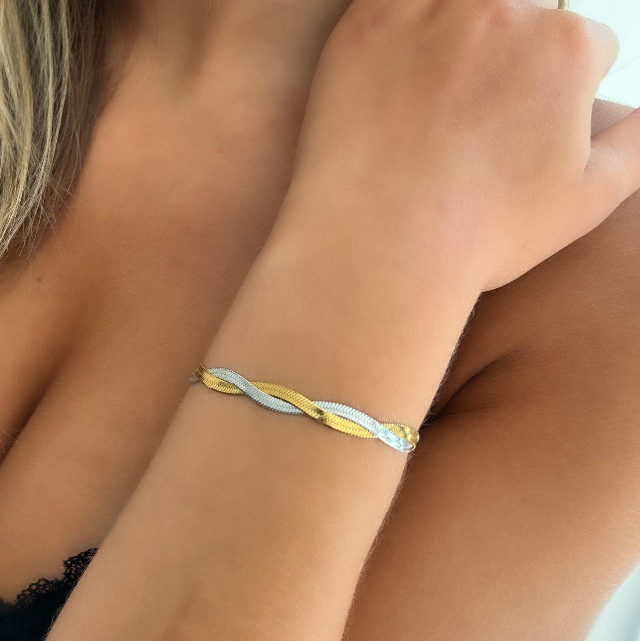 Two-Tone Medusa Bracelet - EVRYJEWELS