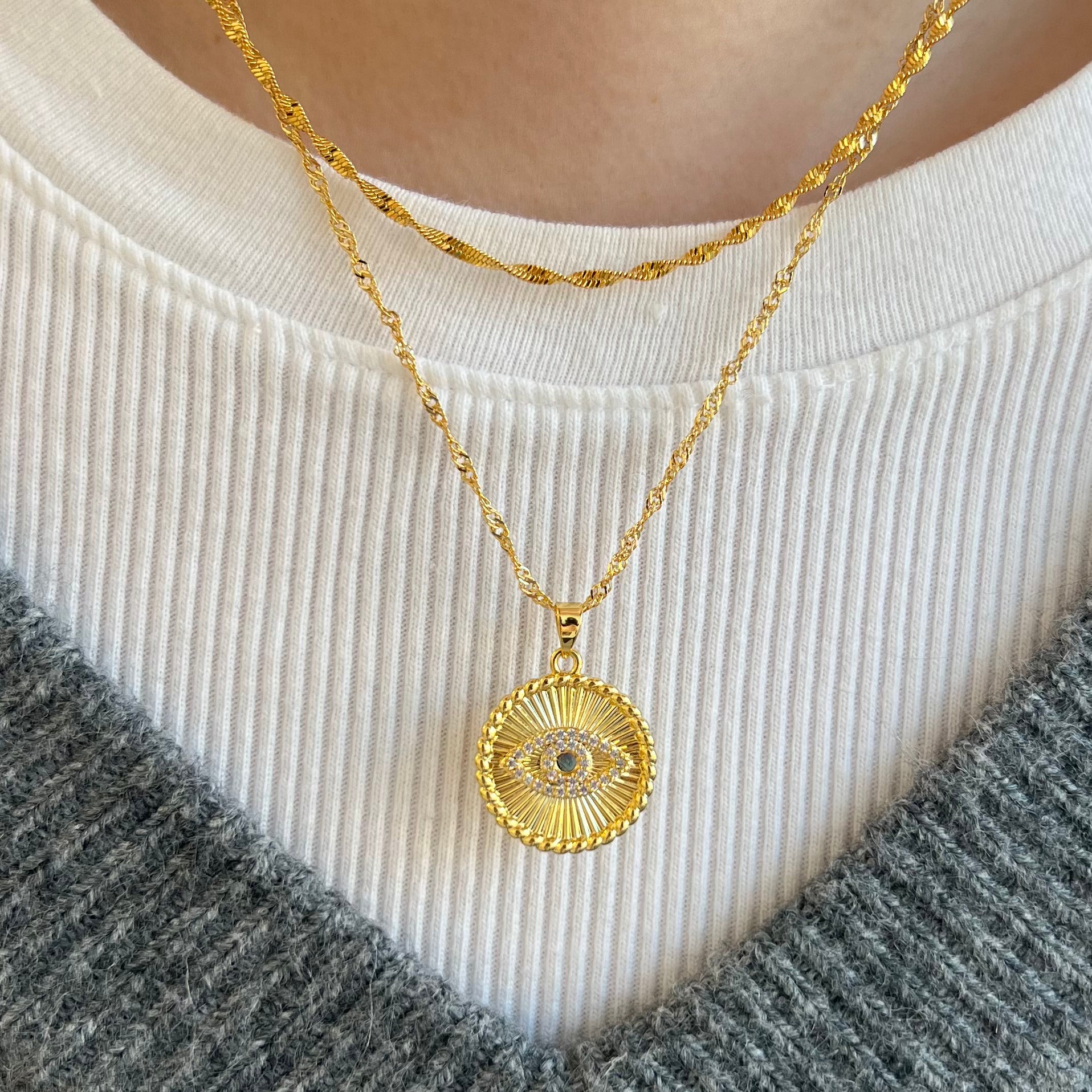 Watching Over You Necklace - EVRYJEWELS