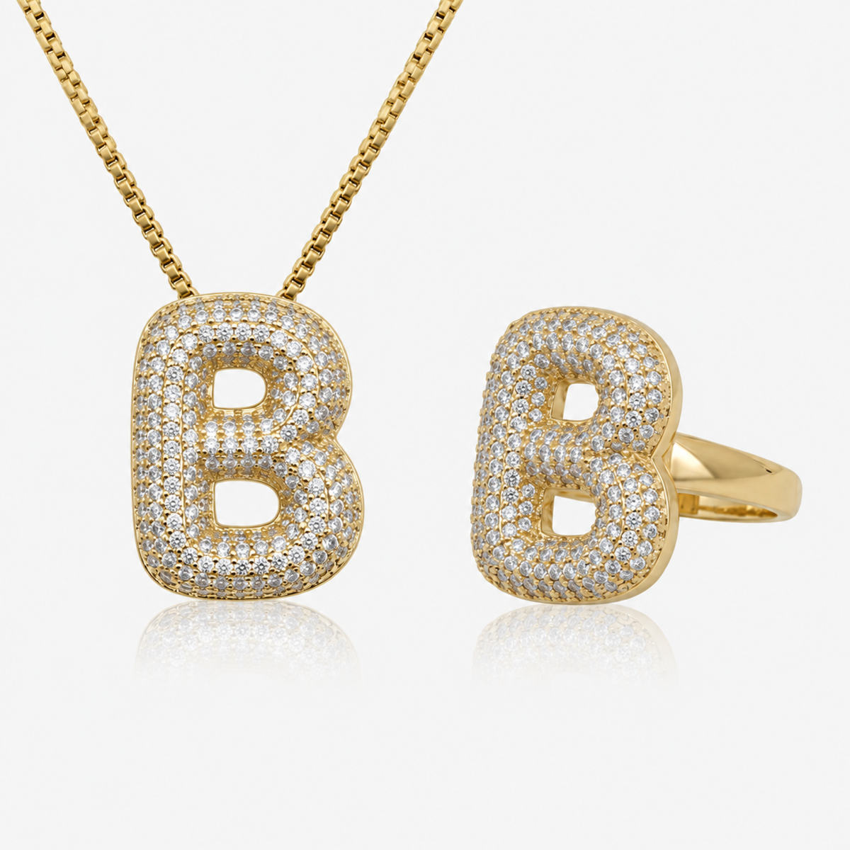 Adore Me Ring & Necklace 2 Piece Bundle - EVRYJEWELS