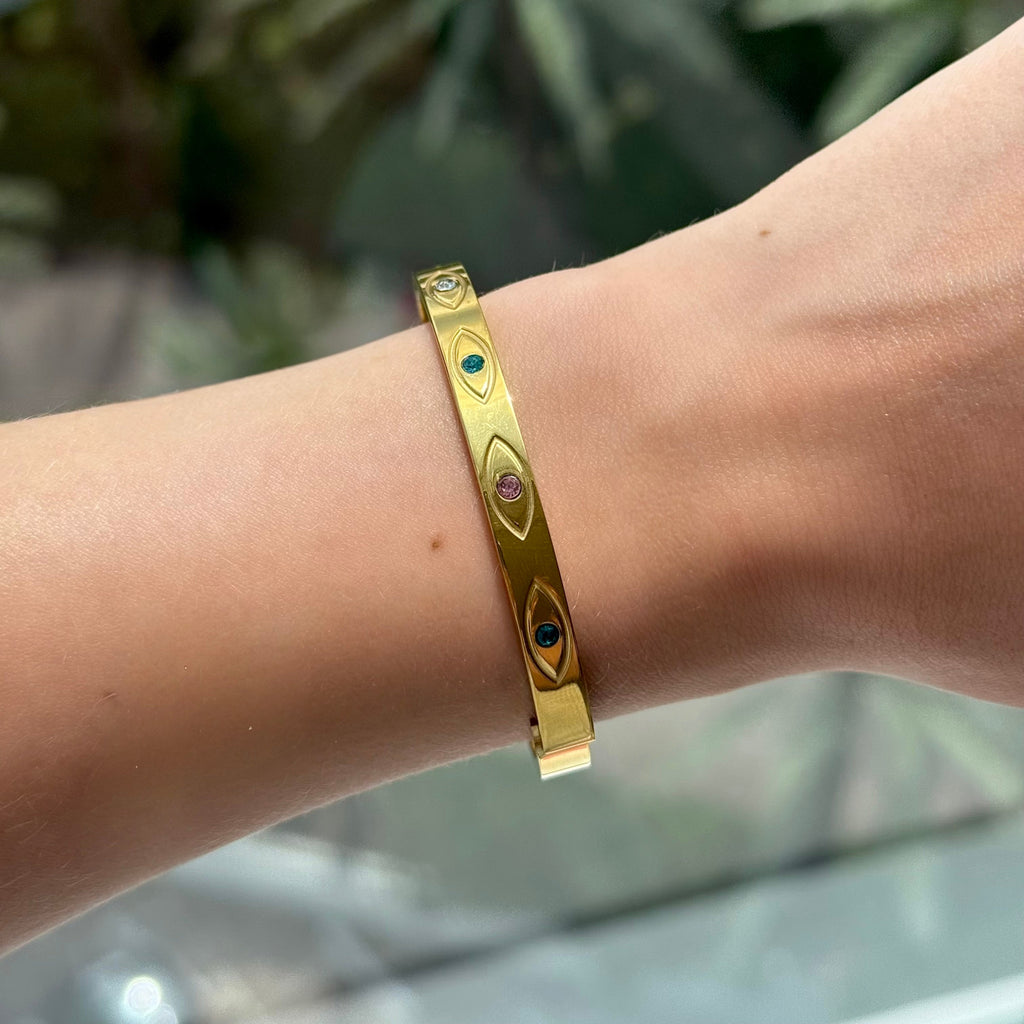 All Eyes On Me Bangle - EVRYJEWELS