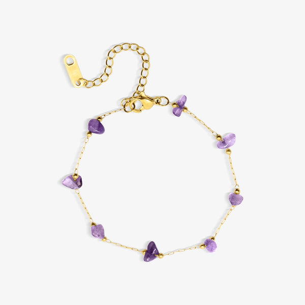 Amethyst Angel Bracelet - EVRYJEWELS