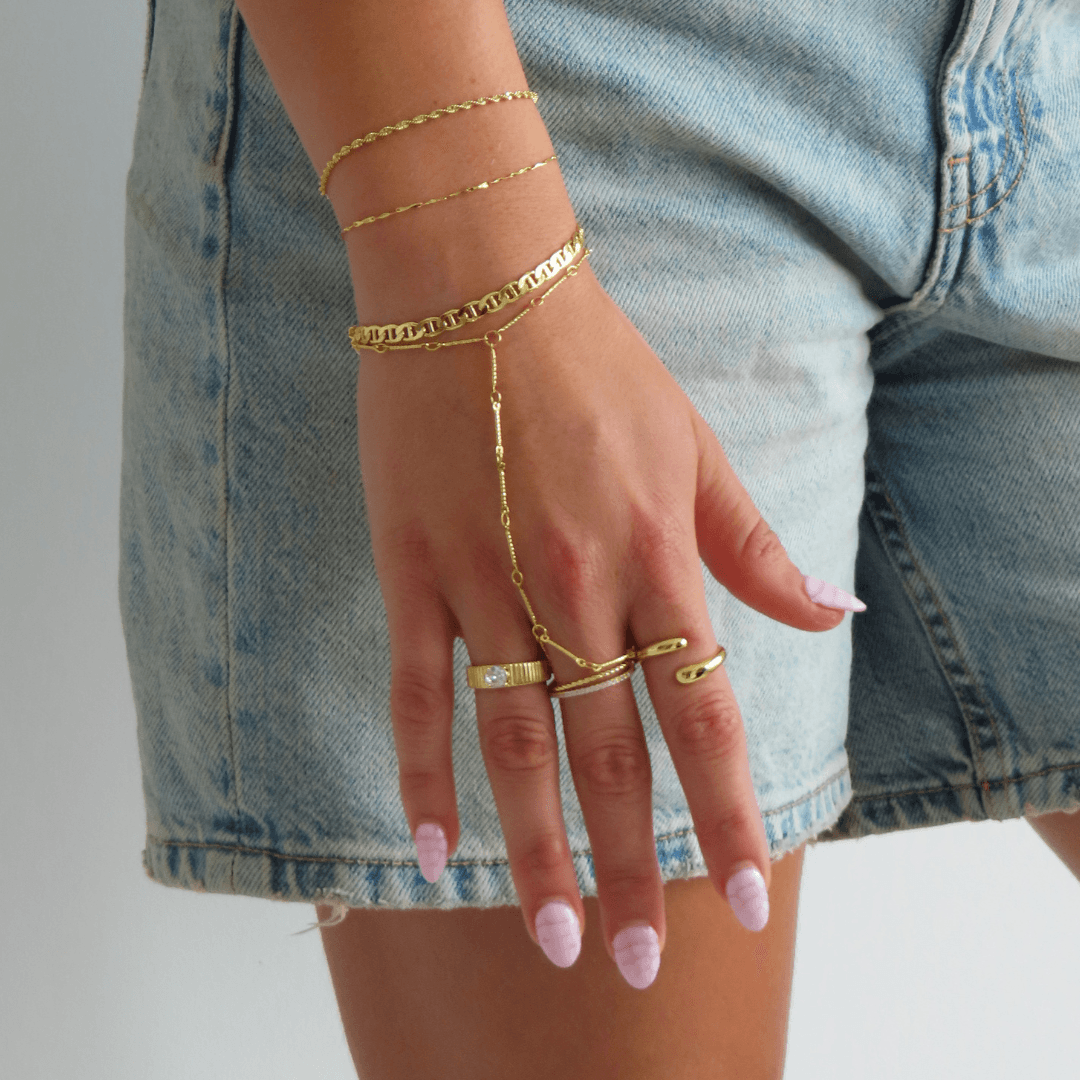 Bar Hand Chain - EVRYJEWELS