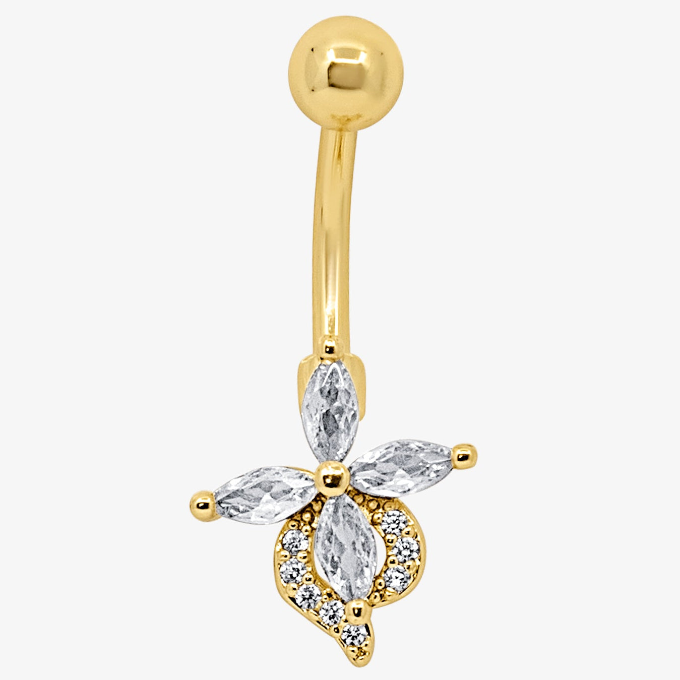 Petal Glow Belly Ring - EVRYJEWELS