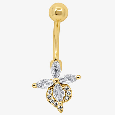 Petal Glow Belly Ring - EVRYJEWELS