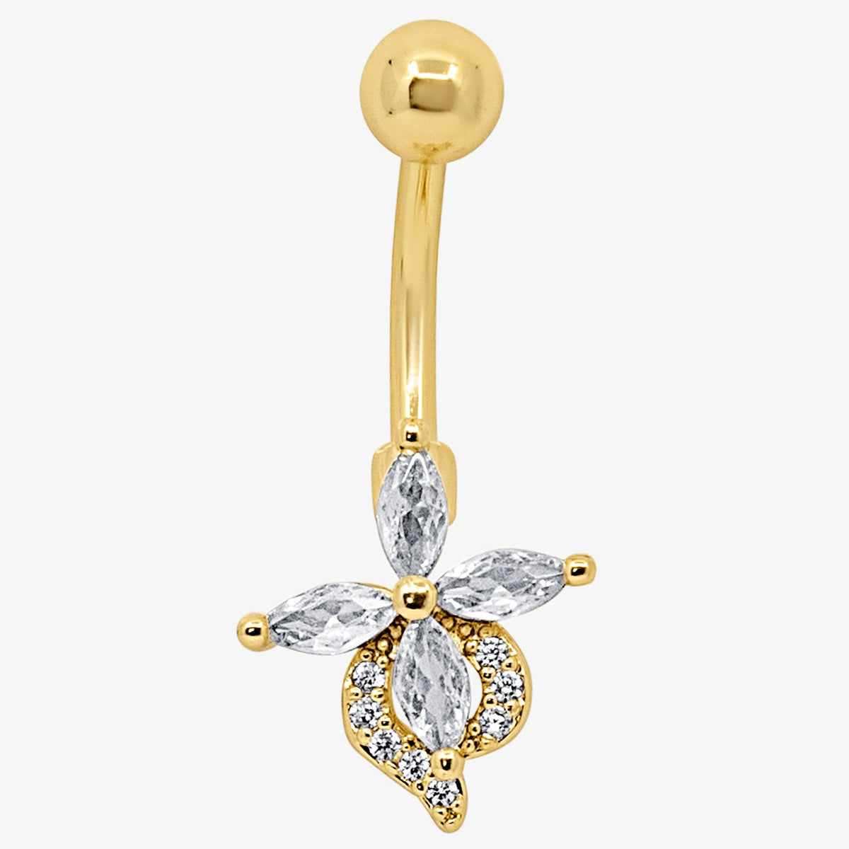 Petal Glow Belly Ring - EVRYJEWELS