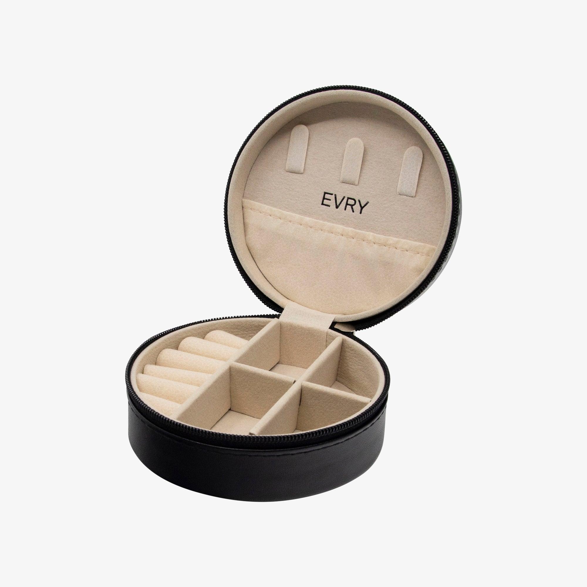Mini Round Travel Jewelry Case – EVRYJEWELS