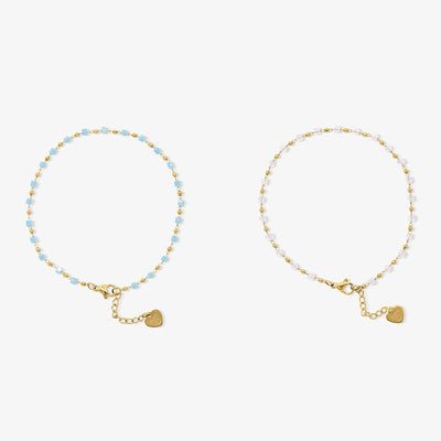 Ocean Breeze Anklet Bracelet 6 Piece Set - EVRYJEWELS