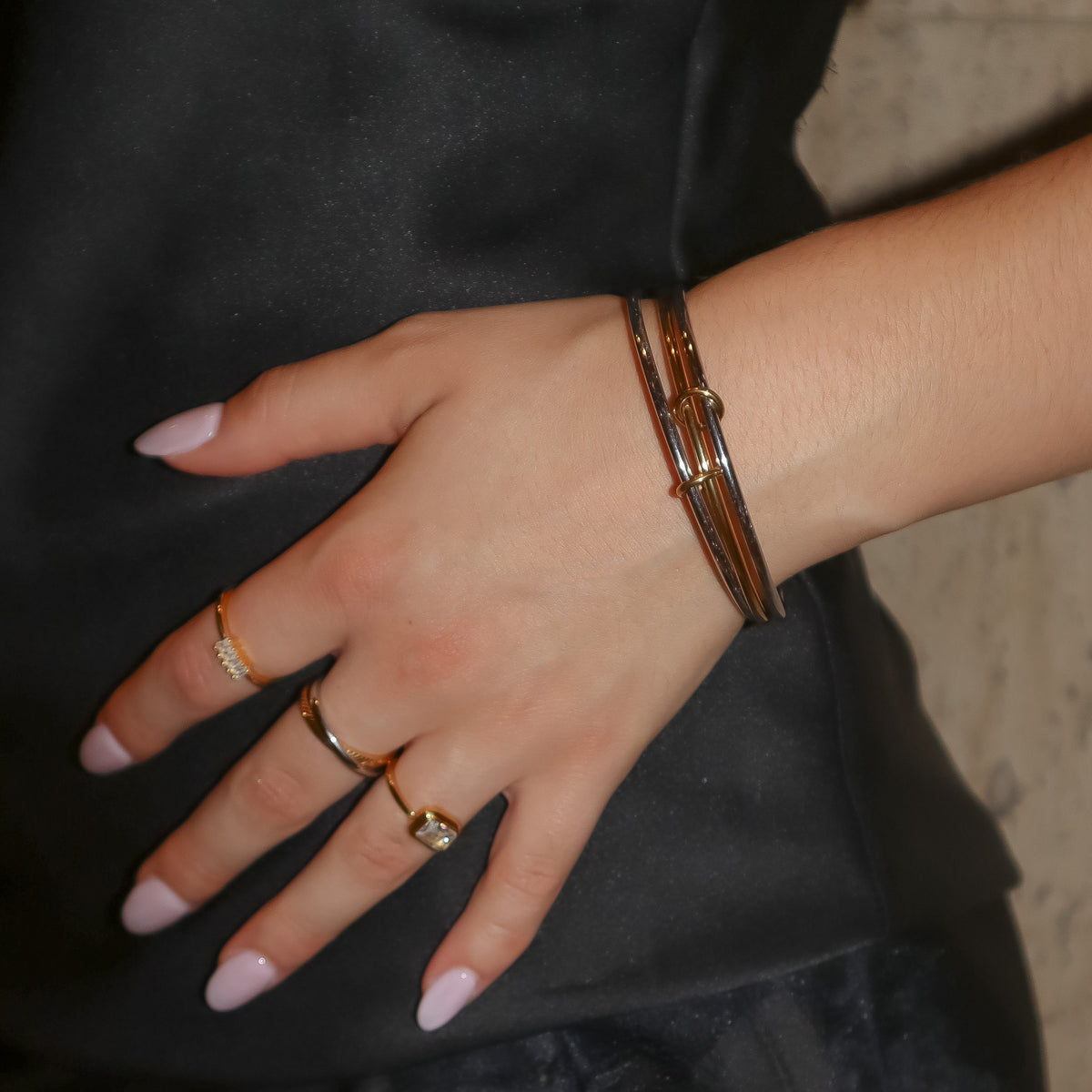 Link Me Later Bangle - EVRYJEWELS