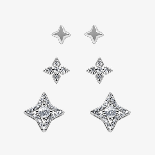 Glitter Pop Stud Earrings Pack