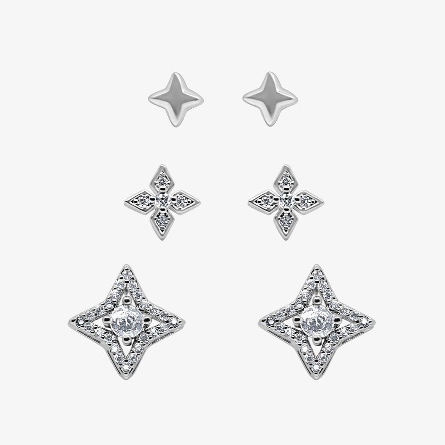 Glitter Pop Stud Earrings Pack - EVRYJEWELS