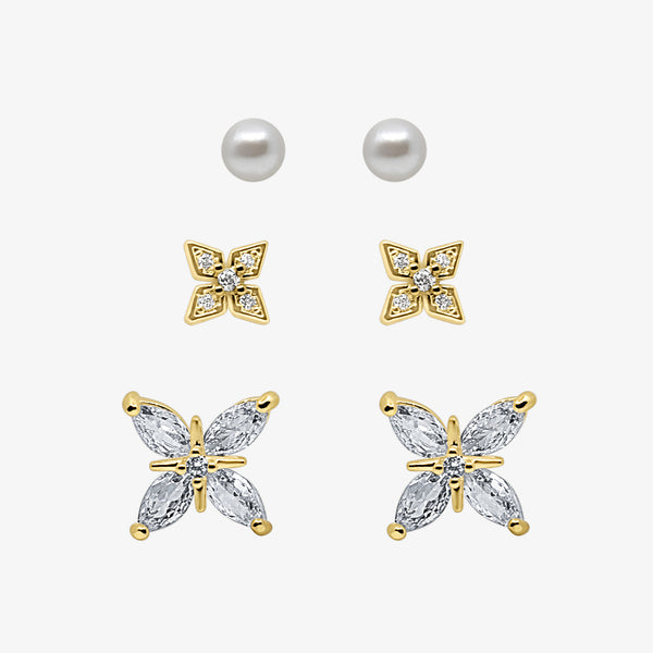 Petite Bloom Stud Earrings Pack