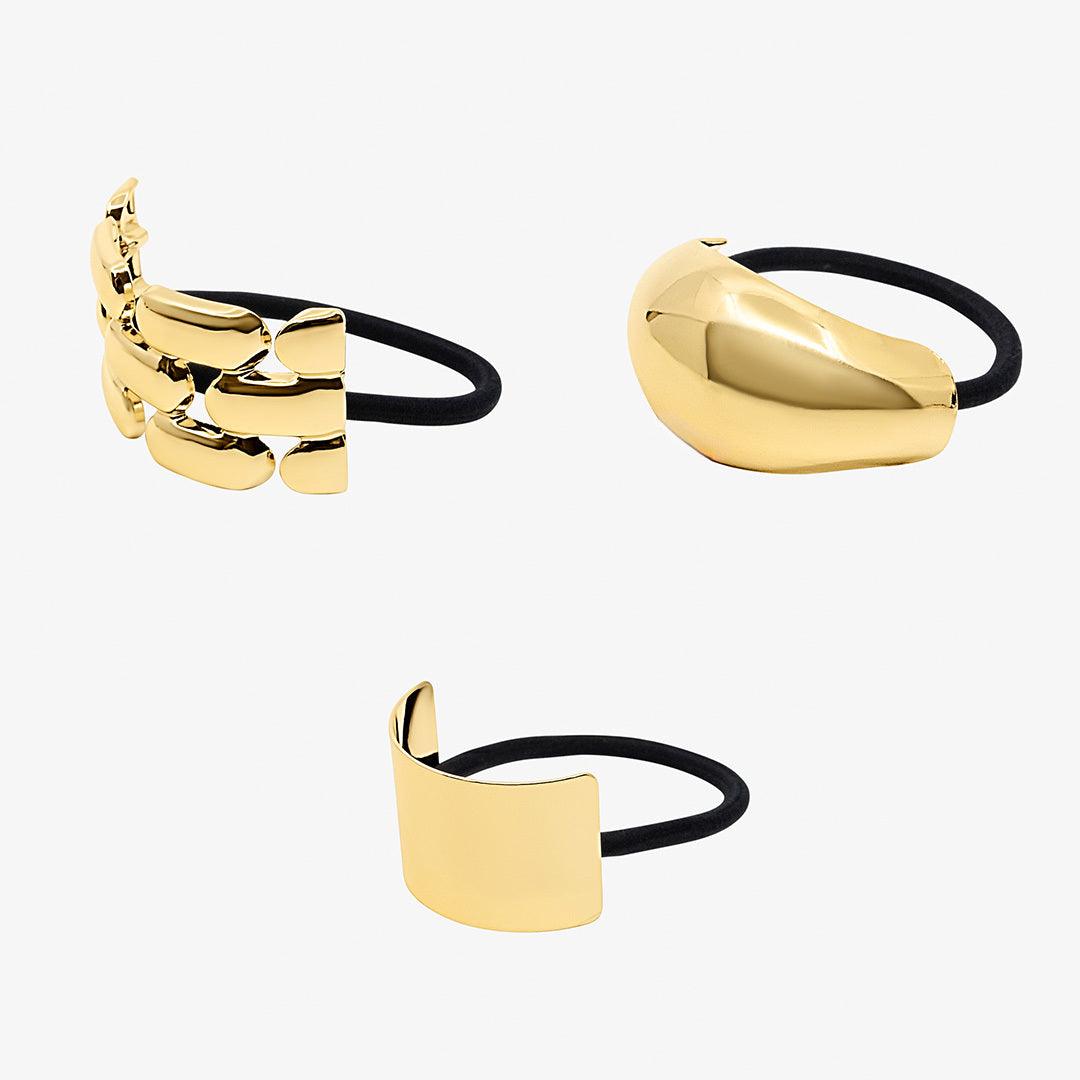 It Girl 3-Pack Hair Elastic Bundle - EVRYJEWELS