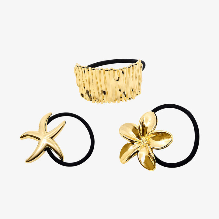 Beach Girl 3-Pack Hair Elastic Bundle - EVRYJEWELS