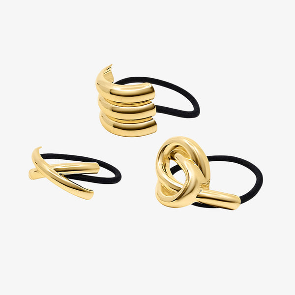 Classy Hair Elastics 3-Pack Bundle - EVRYJEWELS