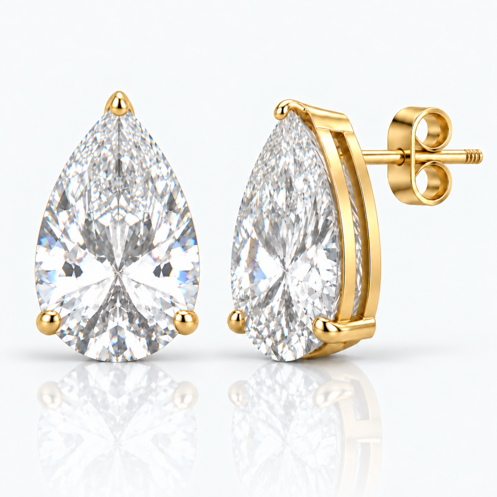 Calabasas Pear Cut Earrings - EVRYJEWELS
