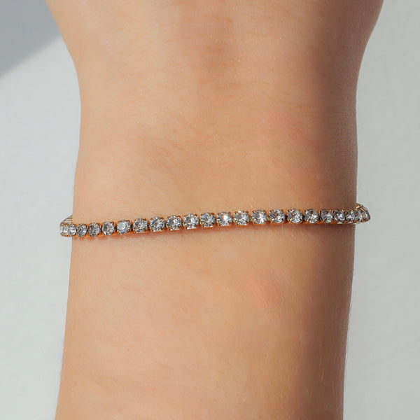 Champagne Princess Tennis Bracelet - EVRYJEWELS