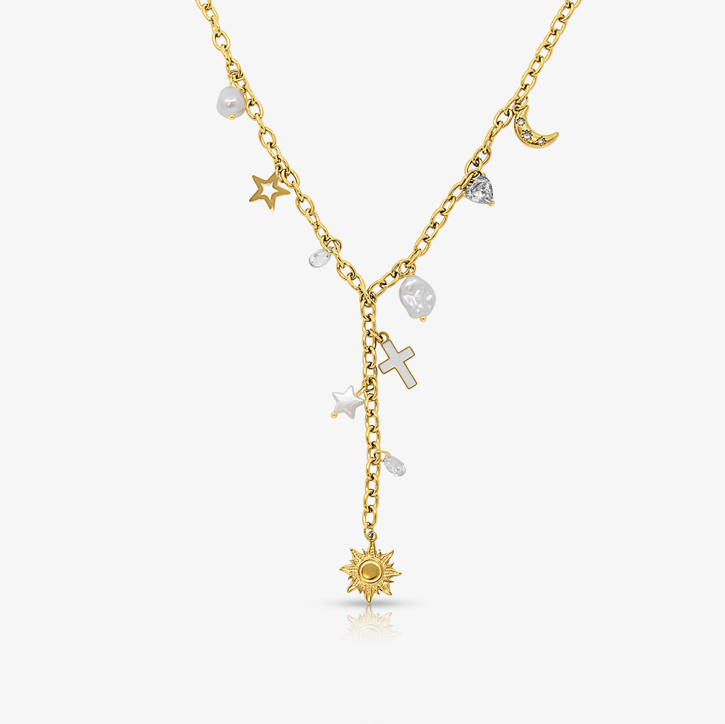 Wish Upon a Charm Lariat Necklace - EVRYJEWELS