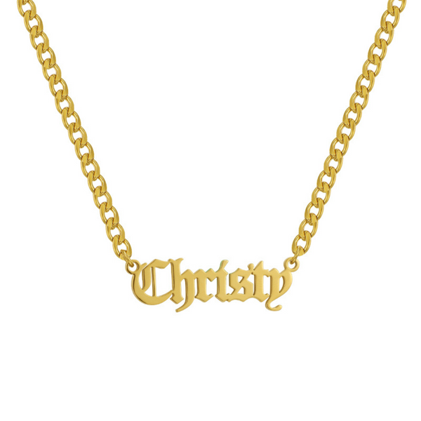 Custom/Personalized Nameplate Curb Necklace