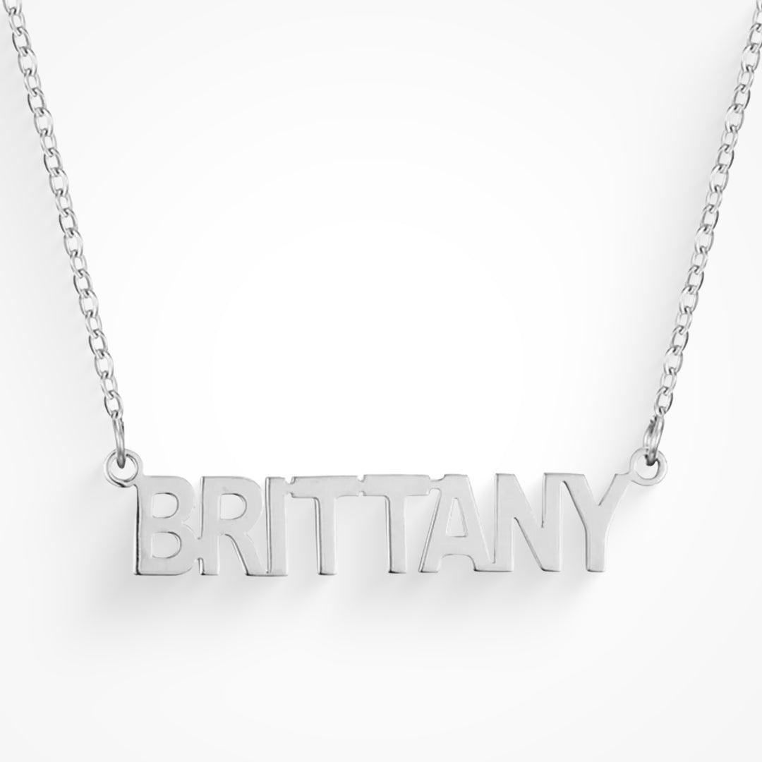 Custom/Personalized Nameplate Cable Necklace - EVRYJEWELS