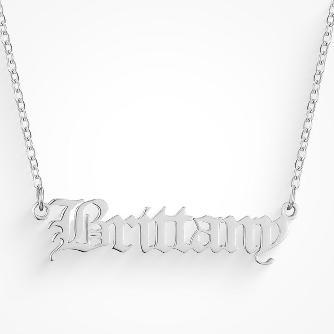 Custom/Personalized Nameplate Cable Necklace - EVRYJEWELS