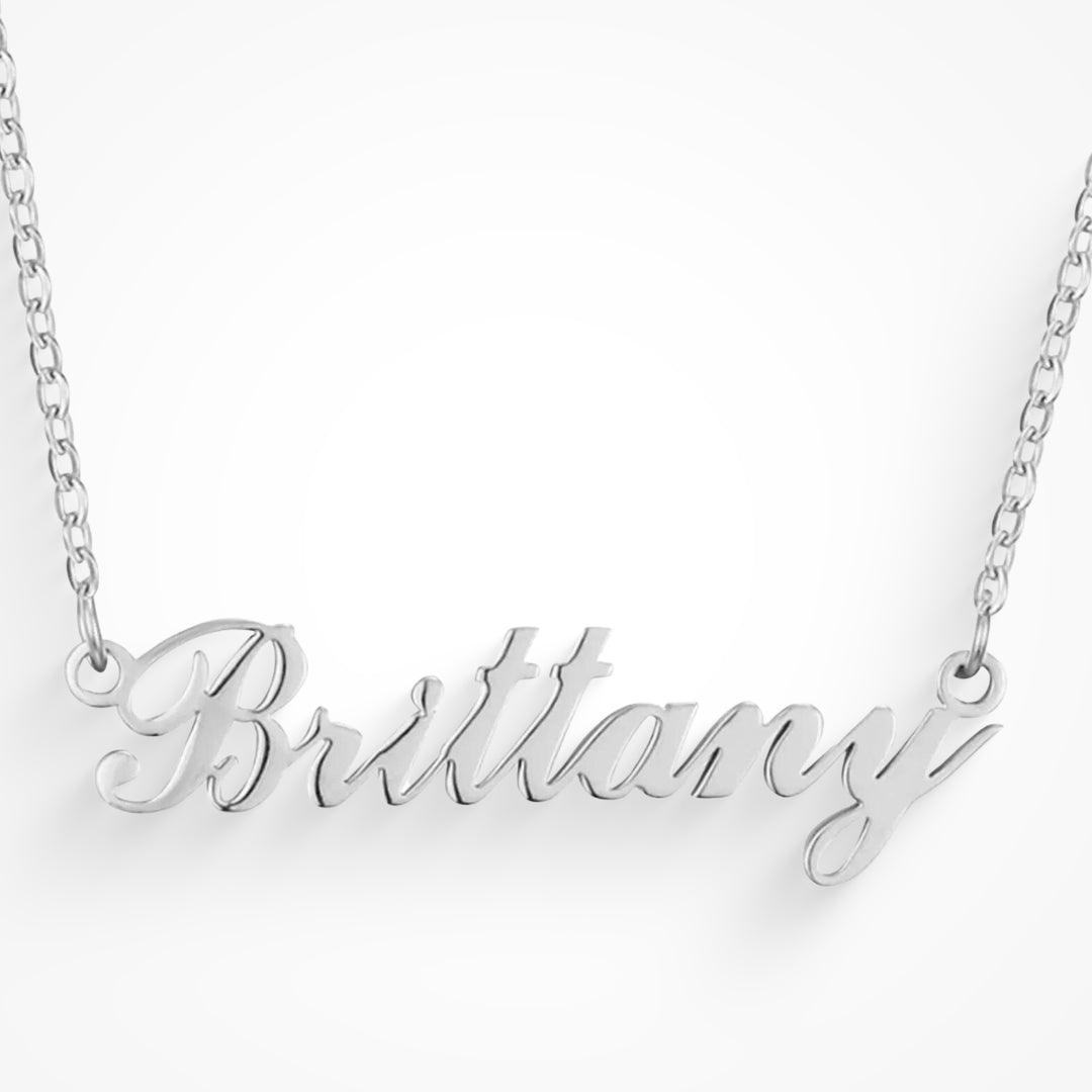 Custom/Personalized Nameplate Cable Necklace - EVRYJEWELS