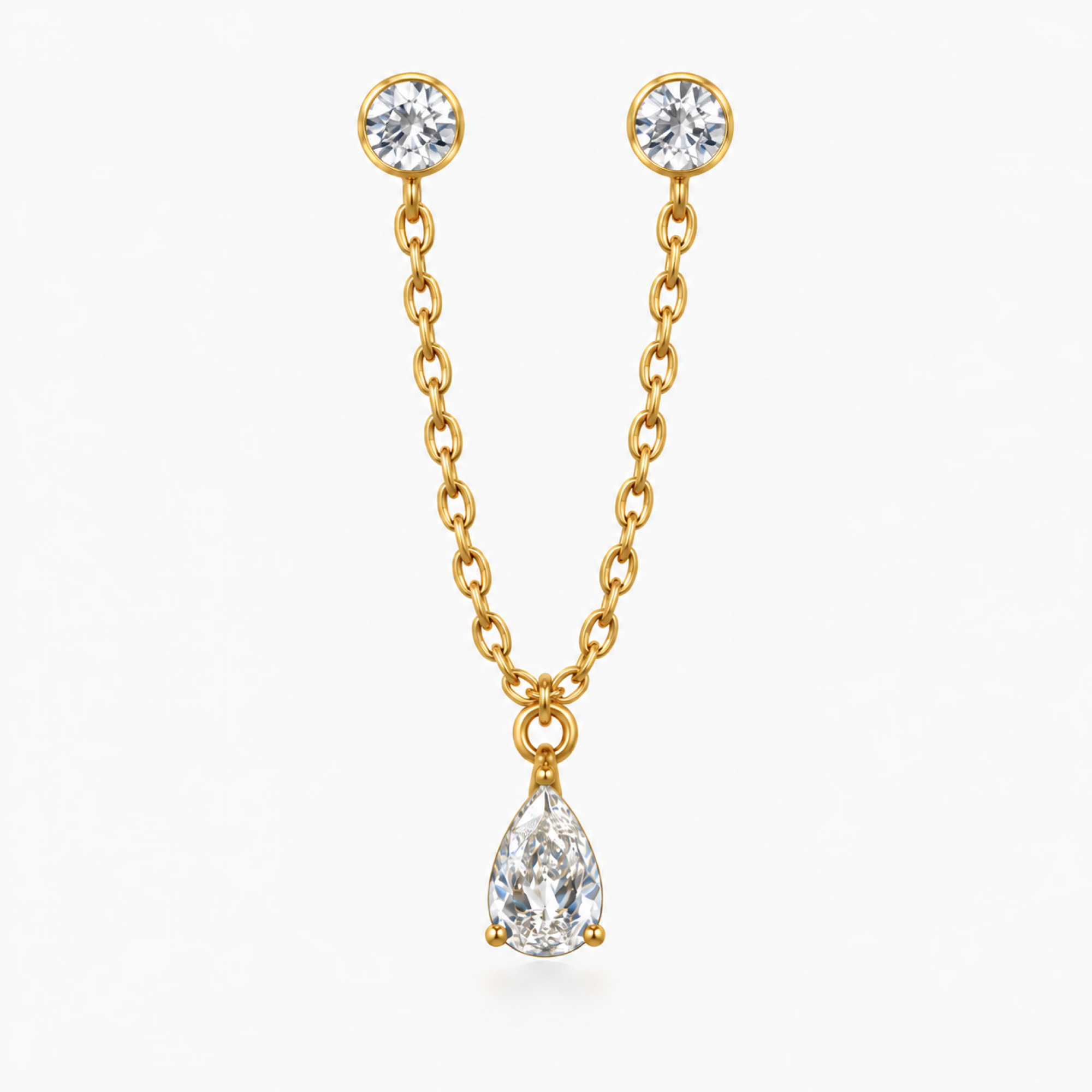 Glow Drop Stud Earring - EVRYJEWELS
