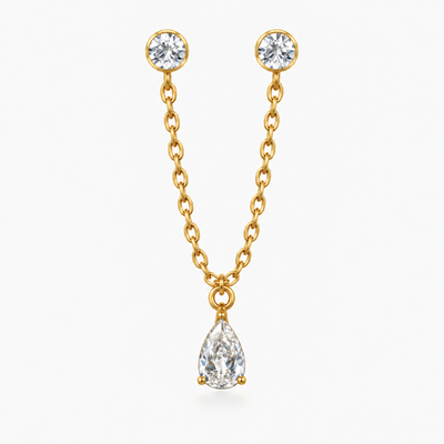 Glow Drop Stud Earring