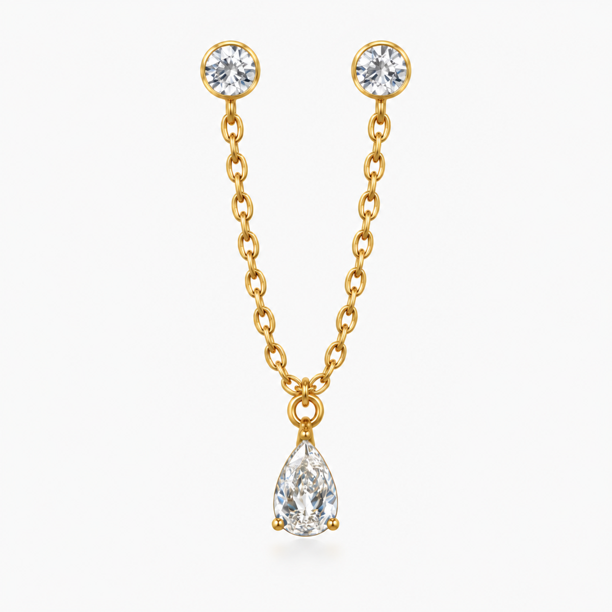 Glow Drop Stud Earring - EVRYJEWELS