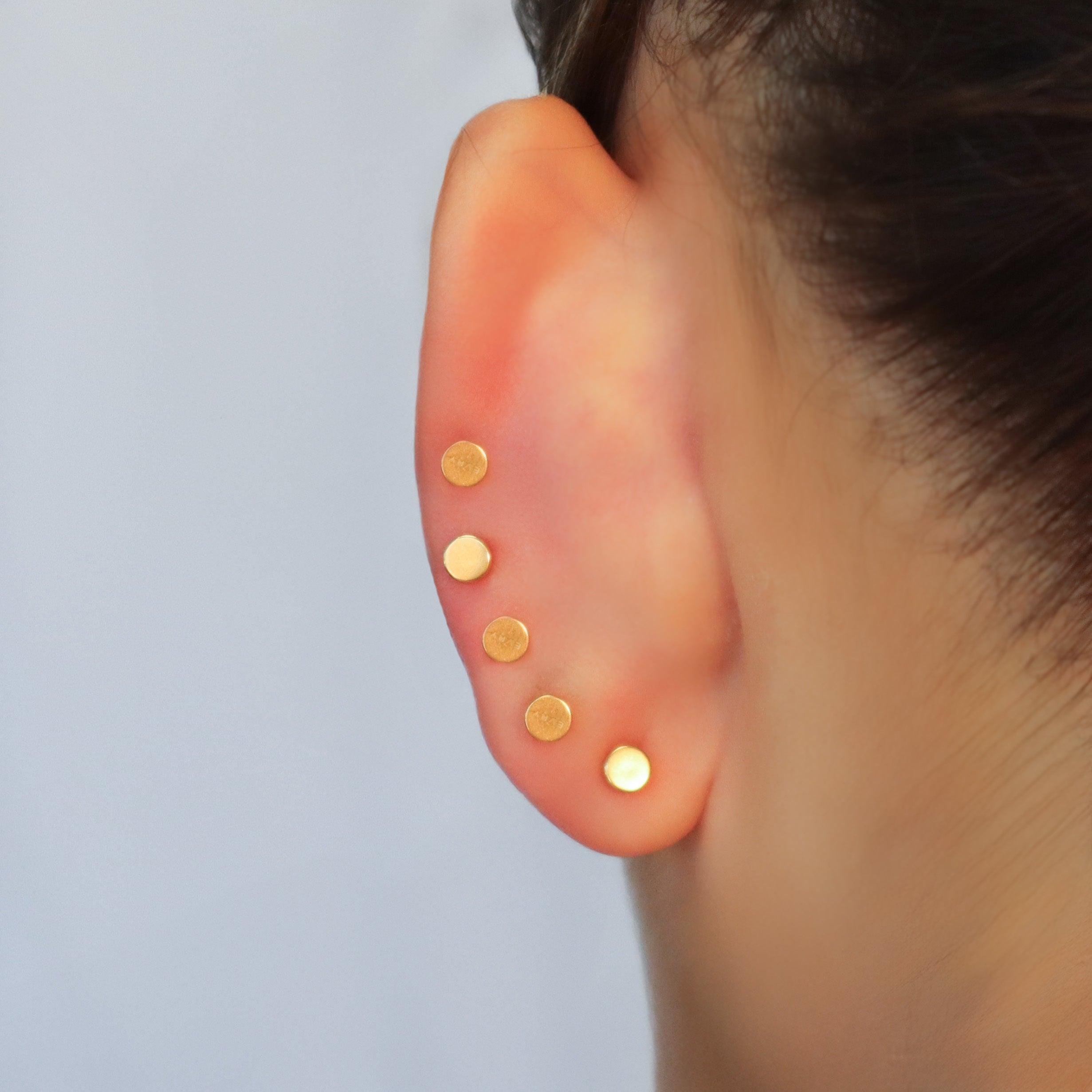 Starry Eyes Duo Flat Back Earrings Set - EVRYJEWELS