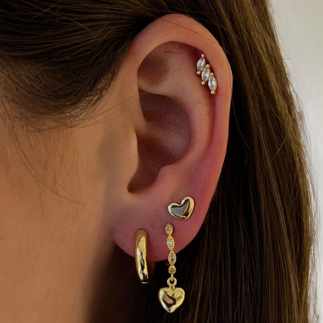 Gold Earrings For Upper Lobe 2024 | favors.com