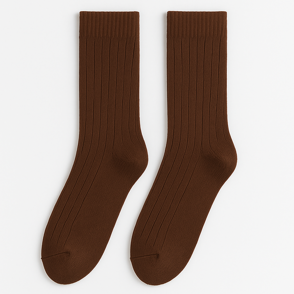 Essential Ribbed Crew Socks - EVRYJEWELS
