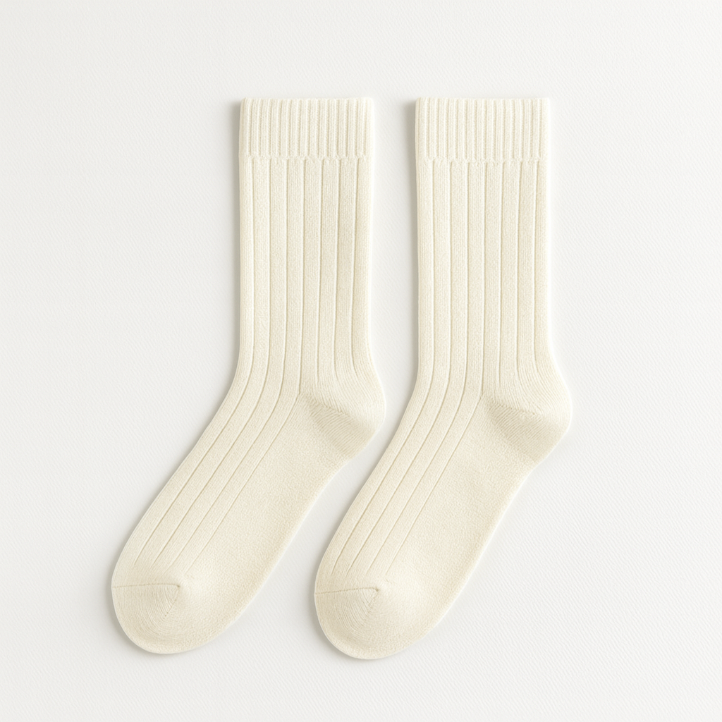 Essential Ribbed Crew Socks - EVRYJEWELS