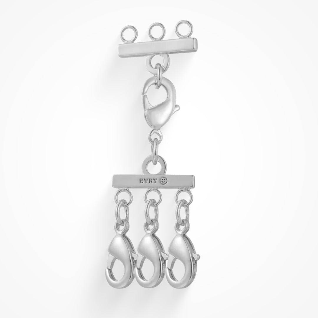 Necklace Layering Clasp Silver