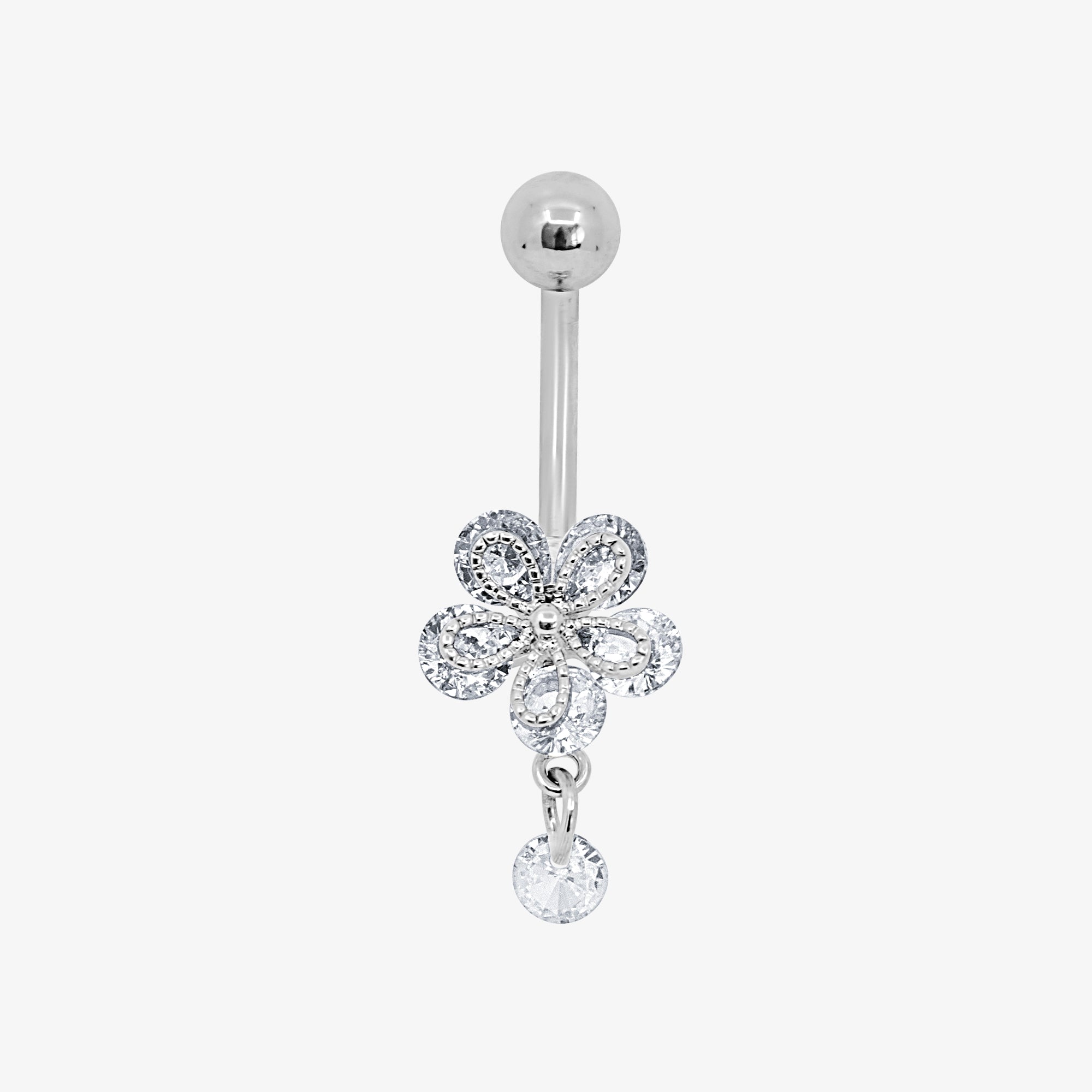 Flower Kiss Belly Ring - EVRYJEWELS