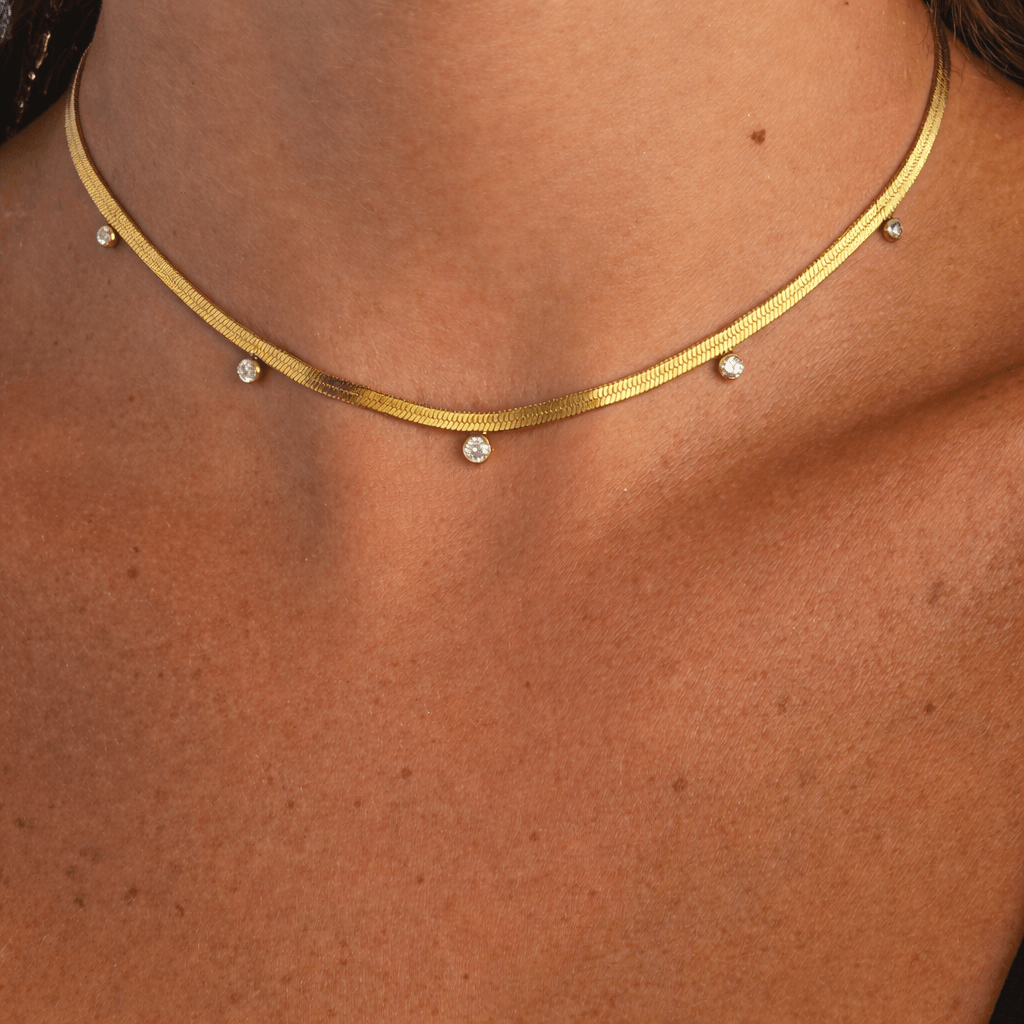 Glow Dots Choker Necklace - EVRYJEWELS