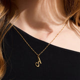 Golden Letter Necklace - EVRYJEWELS