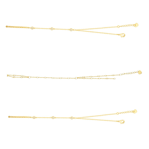 TikTok Shop Viral Hand Chain Bundle : 3 Piece Hand Chain Bundle