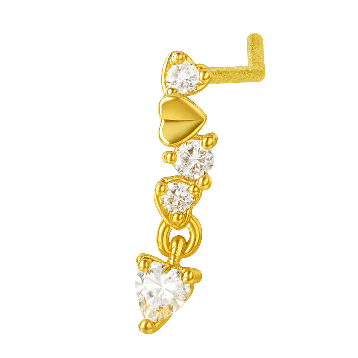 Heart Drop Nose Ring