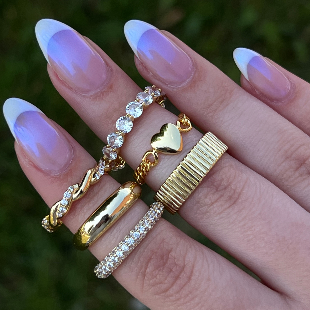 Heart of 2025 gold ring