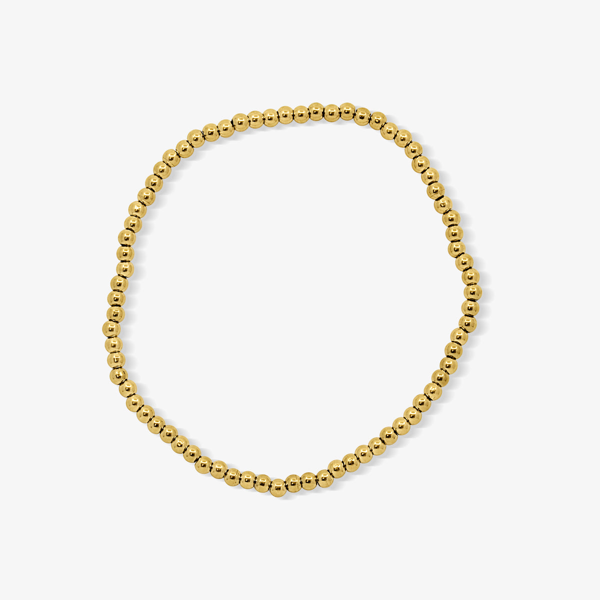 Icy Golden Beaded Bracelet 4 Piece Set - EVRYJEWELS