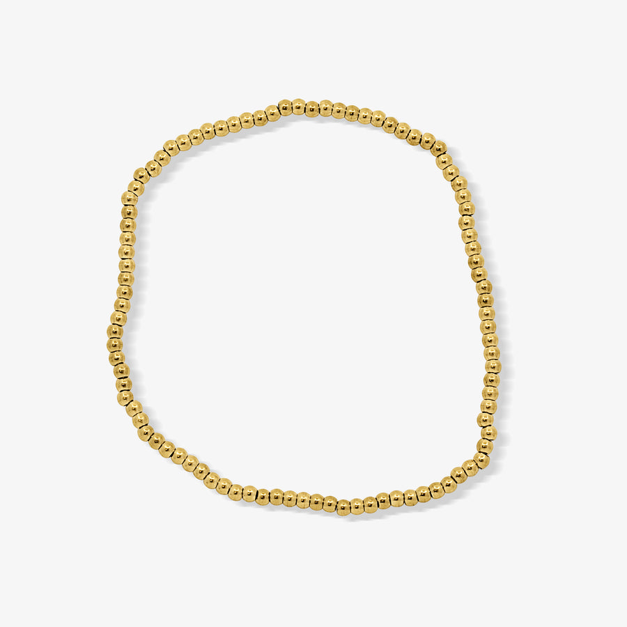 Icy Golden Beaded Bracelet 4 Piece Set - EVRYJEWELS